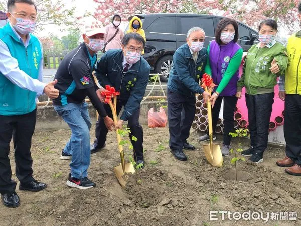 ▲台南市西港商圈為提高在地產業，吸引更多遊客的到訪賞花並且到商圈旅遊消費，特舉辦「2022金砂三月櫻野餐季Ｘ散步趣」活動。（圖／記者林悅翻攝，下同）