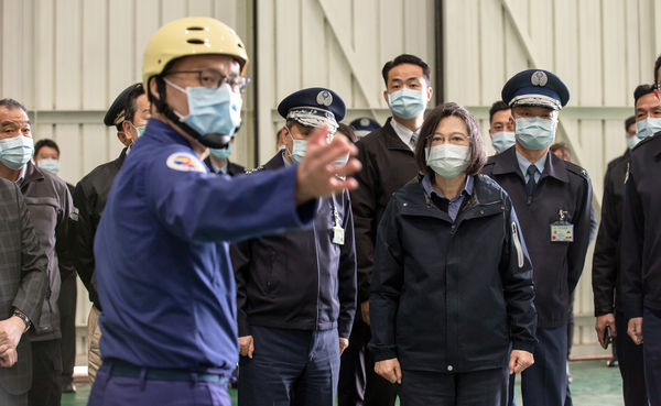 ▲▼蔡英文1日視導新竹空軍基地。（圖／翻攝自總統府Flickr）