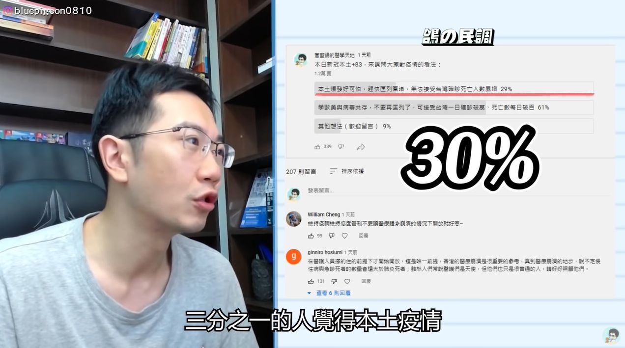 ▲▼蒼藍鴿不忍了！揭防疫政策3大問題「消耗醫療資源」。（圖／翻攝自Youtube／蒼藍鴿的醫學天地）