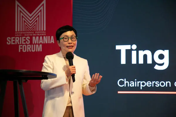 ▲▼文策院董事長丁曉菁出訪法國確診，日前與歐洲最大電視劇集展「Series Mania」大會簽署備忘錄，拓展台灣內容在國際上的市場。（圖／文策院提供）