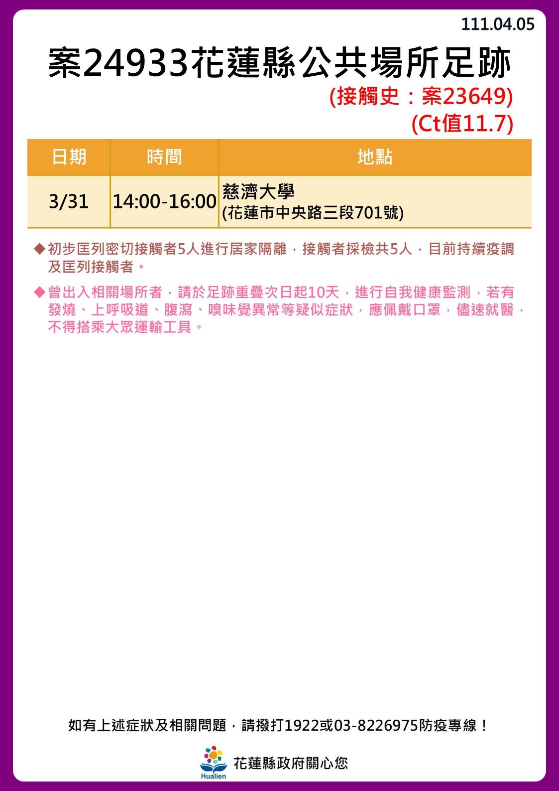 ▲▼0405花蓮足跡。（圖／記者柯政誟翻攝）