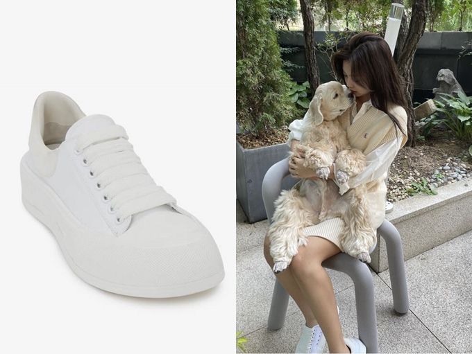 ▲凱特王妃也愛Superga「小白鞋」。（圖／翻攝自ALEXANDER MCQUEEN官網，IG@ jennierubyjane）