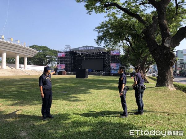 ▲屏東警分局在三大音樂節場地勘察             。（圖／記者陳崑福翻攝，下同）