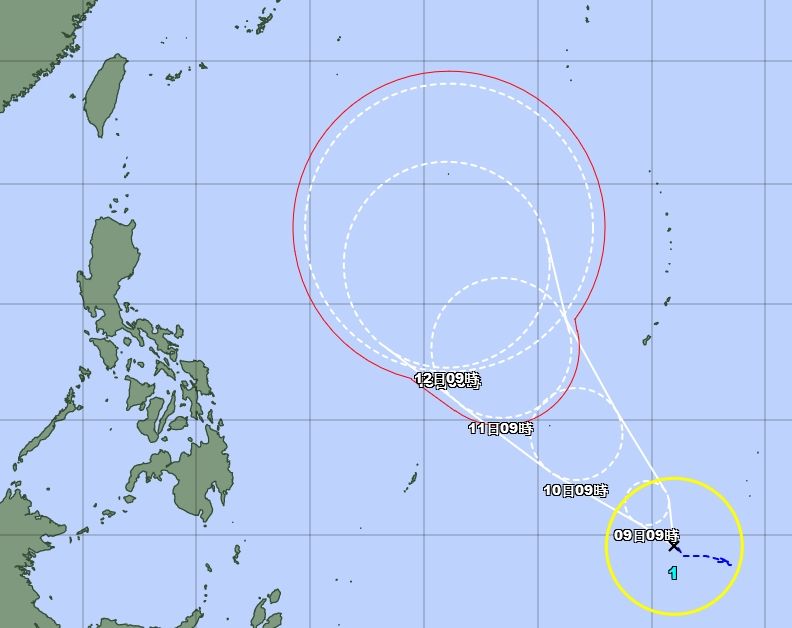 ▲▼「馬勒卡」颱風生成。（圖／翻攝日本氣象廳） 