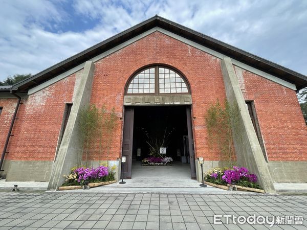 ▲台灣國際覽展遍地開花，台南山上水道博物館，布置「遇水則花，心滿意竹」藝術裝置，8日起展出。（圖／記者林悅翻攝，下同）