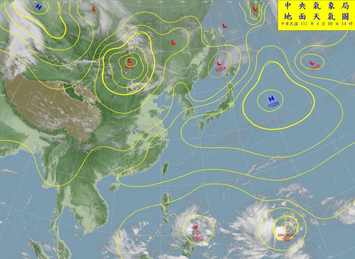 ▲▼             。（圖／氣象局）