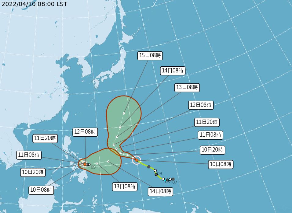 ▲▼快訊／今年第2號颱風梅姬形成　氣象局：對台灣無直接影響。（圖／氣象局提供）