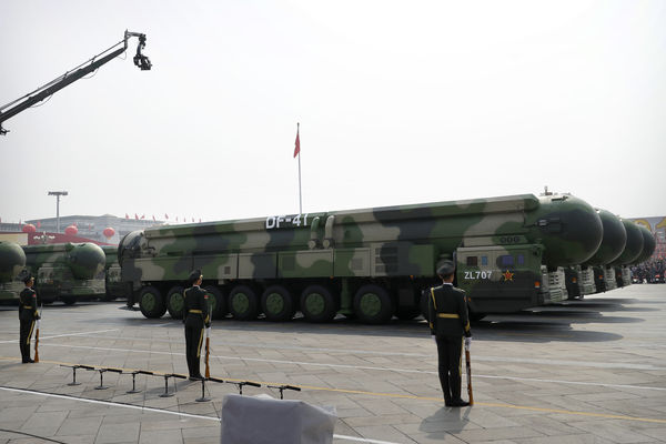 ▲▼中國的洲際彈道飛彈「東風-41型」能夠攜載核武攻擊美國本土。（圖／達志影像／美聯社）