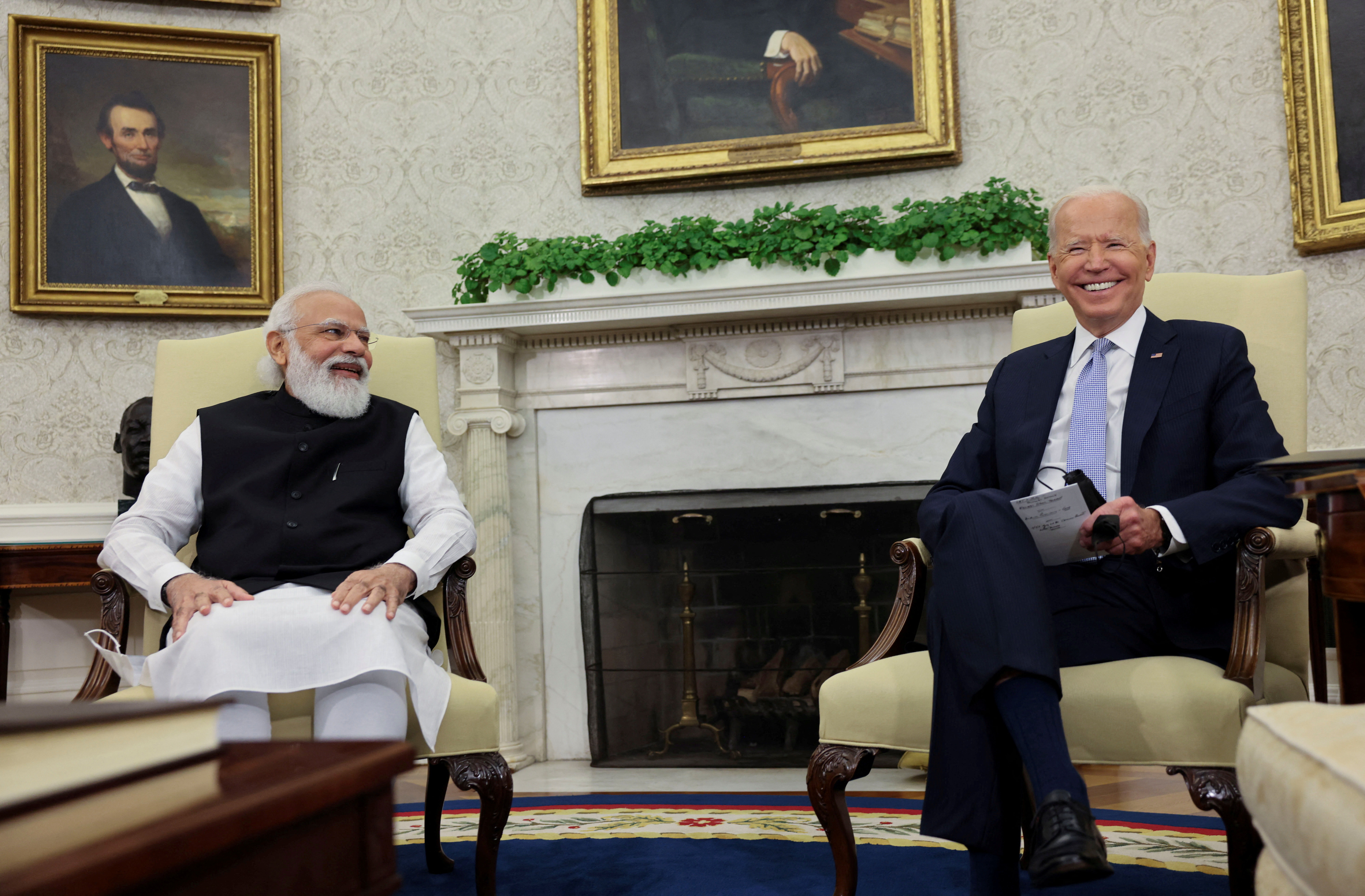▲▼美國總統拜登（Joe Biden）和印度總理莫迪（Narendra Modi）。（圖／路透）