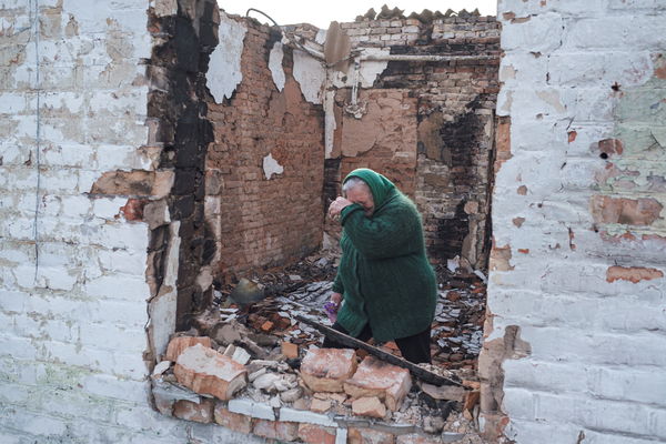▲▼俄軍入侵基輔郊區Andriivka村，居民返回發現家園變成廢墟。（圖／路透社）