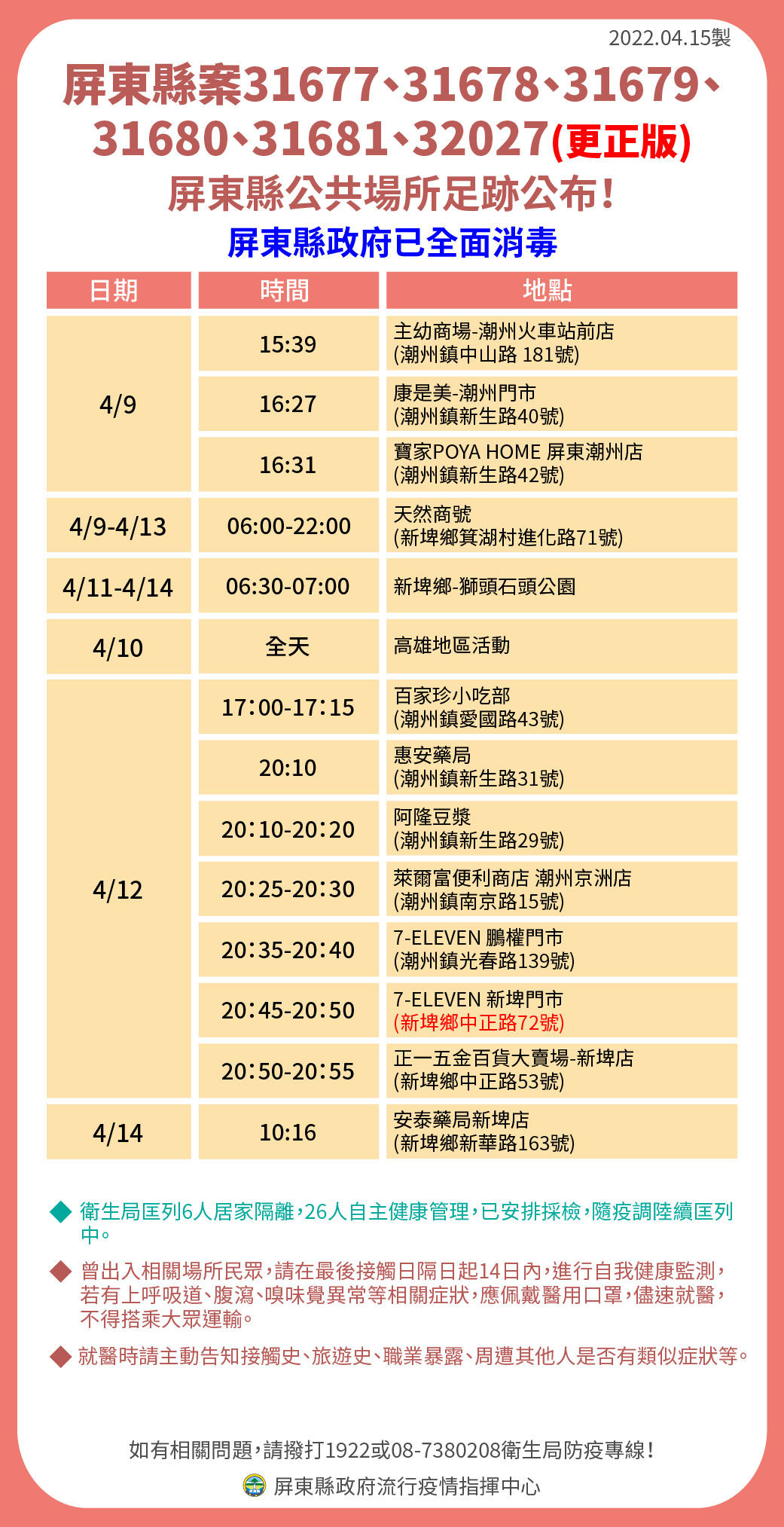 ▲小北百貨-屏東內埔店消清             。（圖／記者陳崑福翻攝，下同）