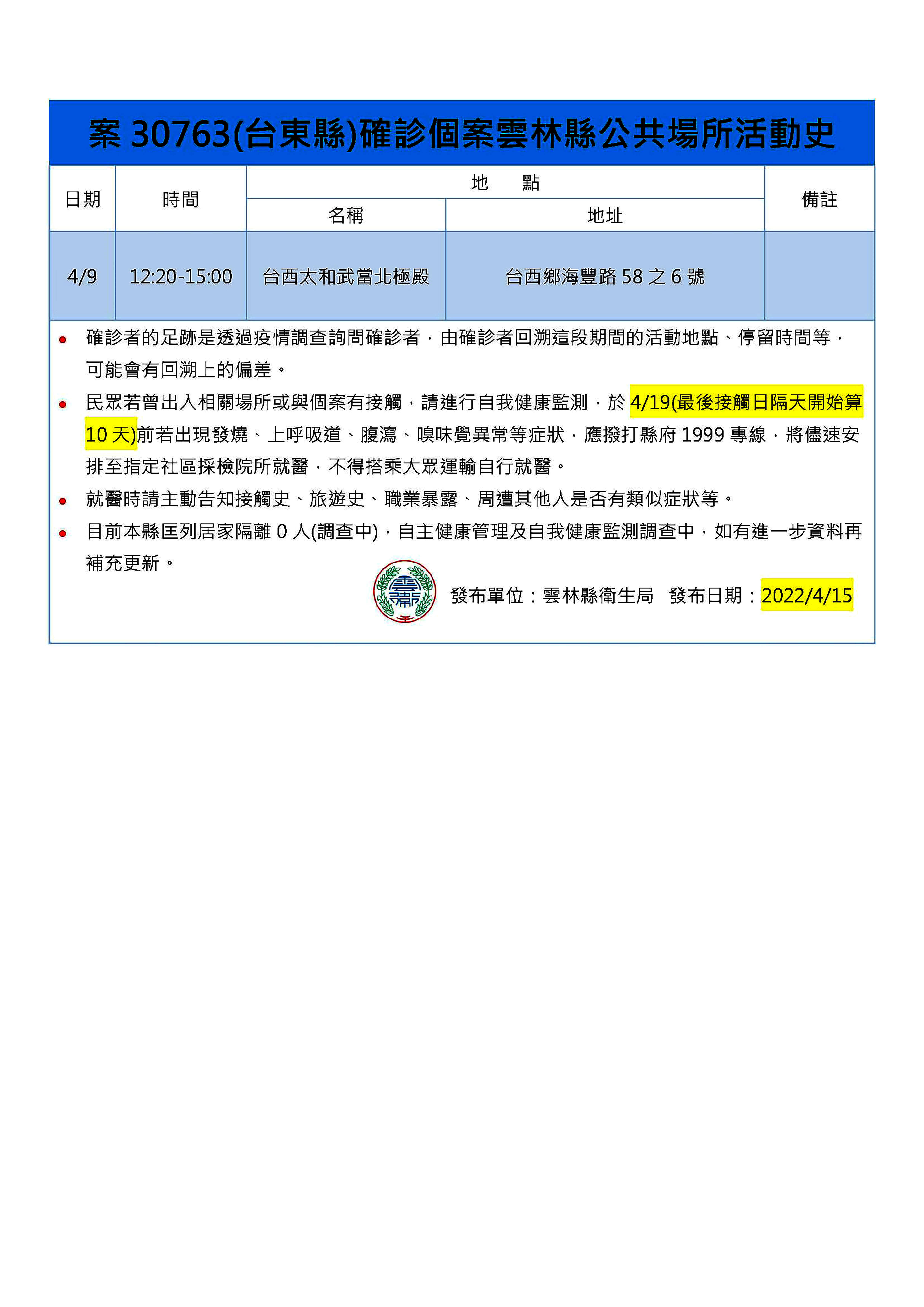 ▲雲林縣今＋3，衛生局長曾春美說明疫情資訊。（圖／記者蔡佩旻翻攝）