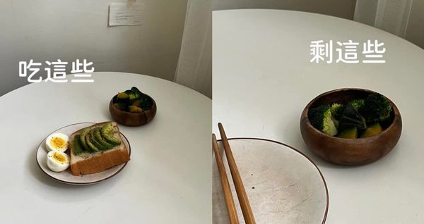 ▲▼NanaQ曬「極簡胃」用餐前後對比　網一看傻眼轟：幹嘛浪費食物！（圖／翻攝自Facebook／NanaQ）