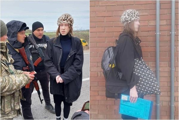 ▲▼ 烏克蘭26歲男扮女裝，想逃到摩爾多瓦被抓包。（圖／翻攝自推特）