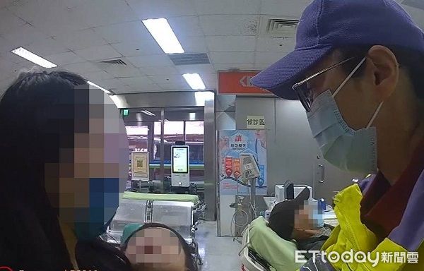 ▲▼女童在醫院緊急救治下狀況獲得穩定。（圖／大園警分局提供）