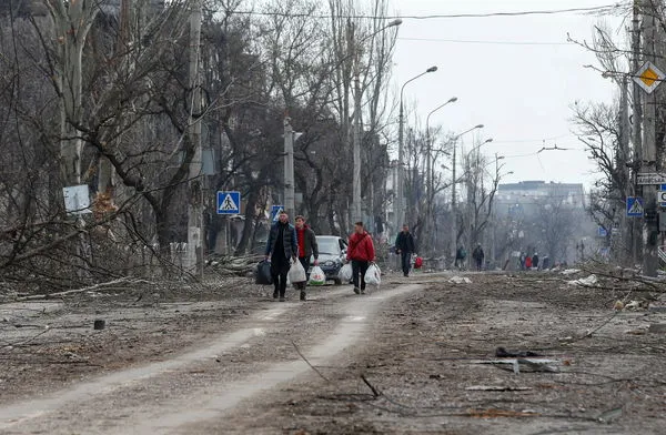 ▲▼烏克蘭東南部城市馬力波自3月1日起被俄軍圍困至今。（圖／路透）