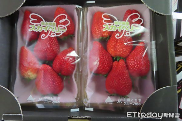 ▲▼食藥署公布邊境檢驗結果，一批來自日本櫪木縣的草莓未殘留輻射量，但農藥超標。（圖／食藥署提供）
