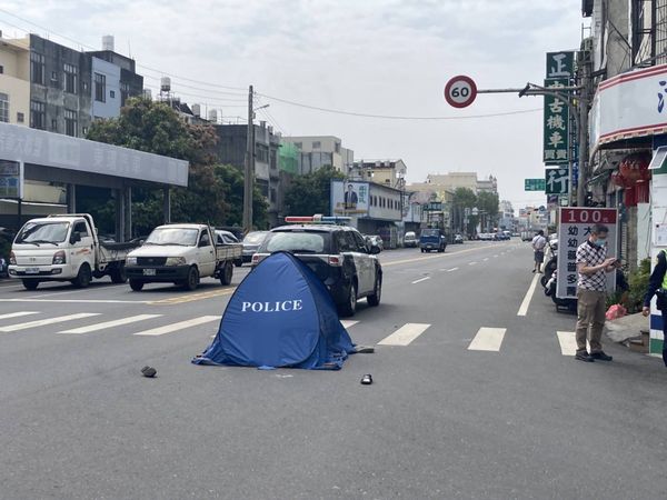 ▲溪湖老阿公遭大貨車輾斃。（圖／民眾提供）