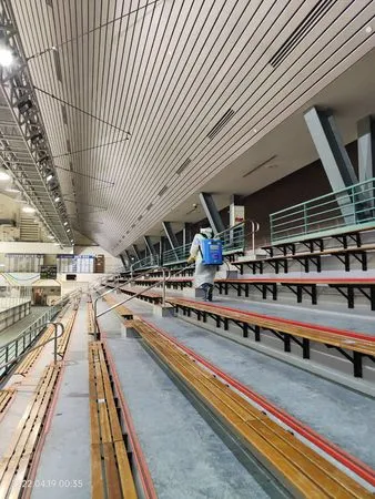 ▲▼小巨蛋冰上樂園清消。（圖／台北捷運公司提供）