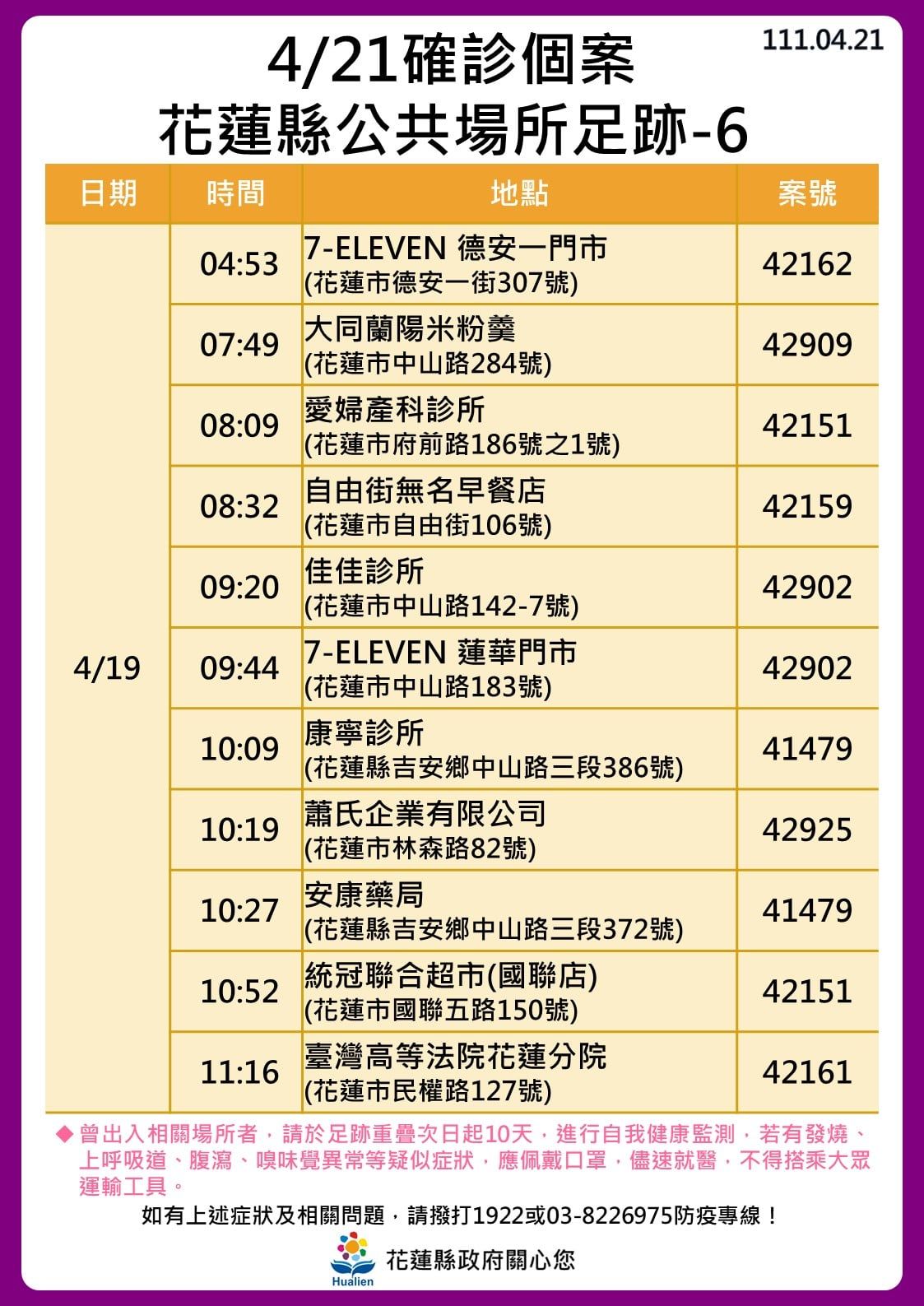 ▲▼0421花蓮足跡。（圖／翻攝自臉書）