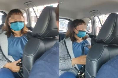 高雄女乘客搭車開踹！討錢失敗嗆司機「X你娘」…火爆影片曝光