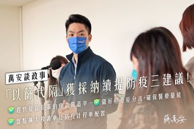 月底單日確診恐破萬　蔣萬安獻3策：擴大防疫車隊