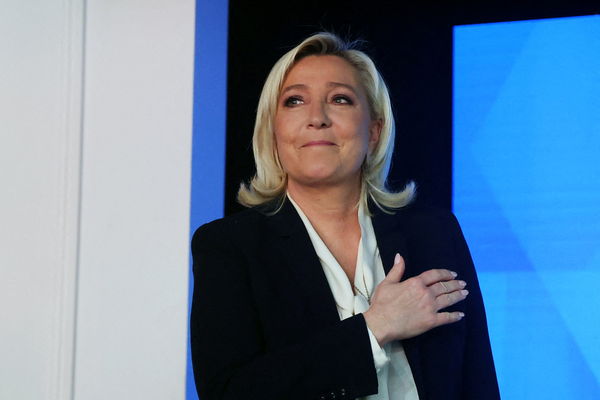 ▲▼法國極右派國民聯盟（RN）領袖雷朋（Marine Le Pen）。（圖／路透）