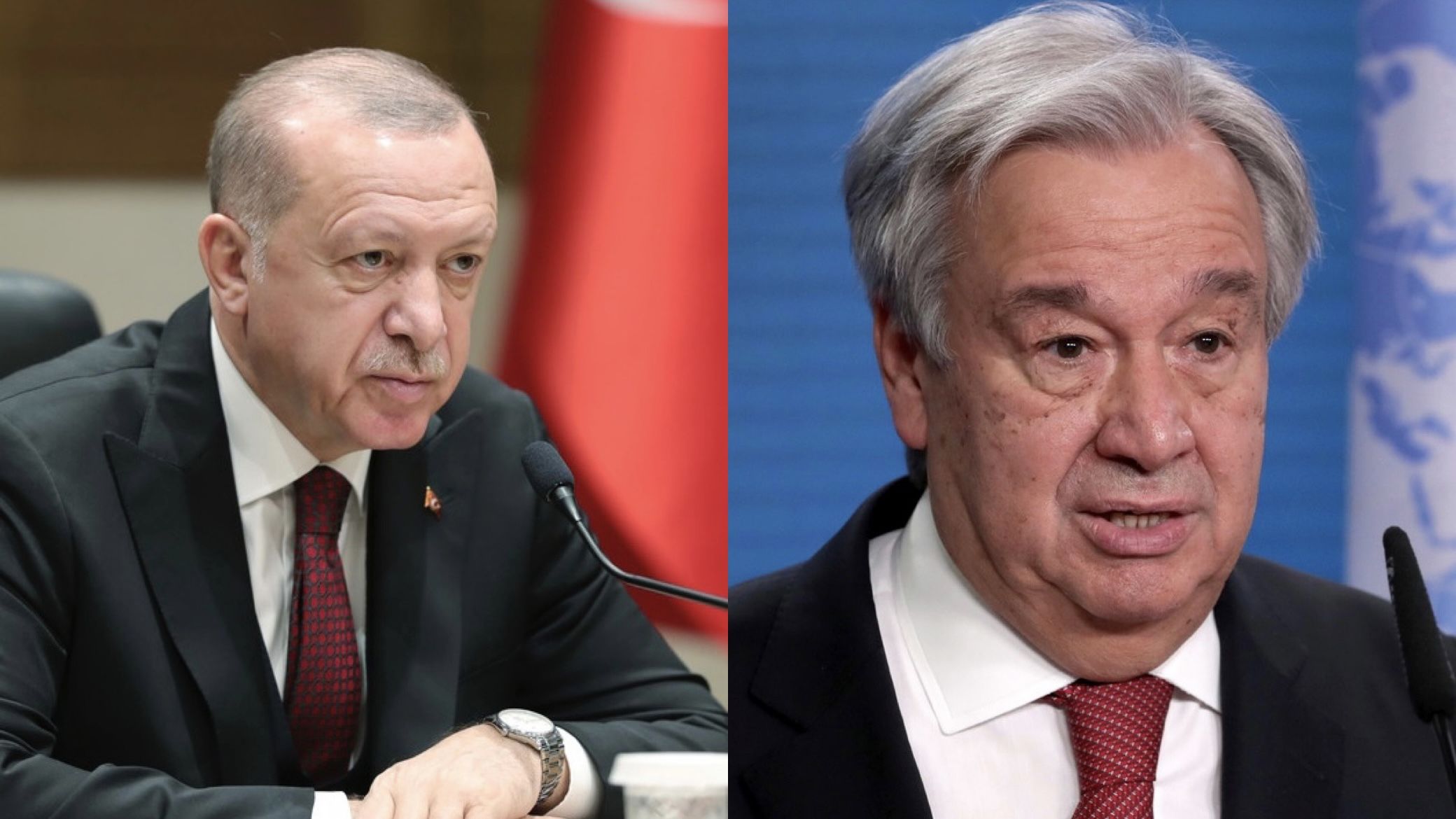 ▲▼聯合國秘書長古特雷斯（António Guterres）會晤土耳其總統艾爾段（Tayyip Erdogan）。（圖／達志影像／美聯社）