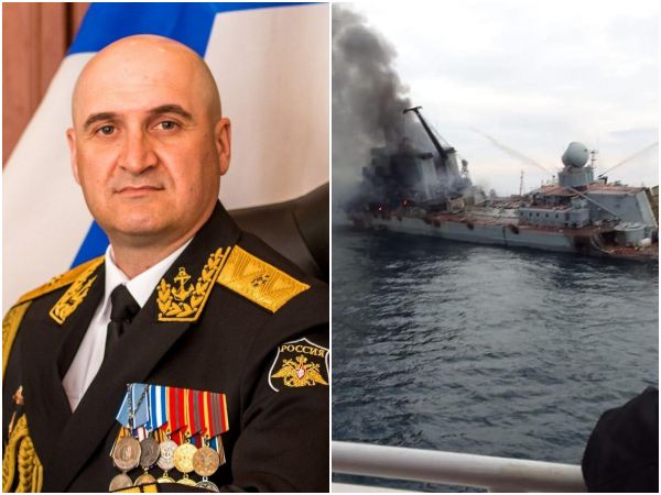 ▲▼莫斯科號被擊沉，黑海艦隊總指揮官傳遭革職逮捕。（圖／翻攝自推特）