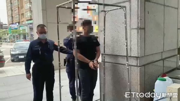 ▲文山二警方26日下午逮捕因債務糾紛動手傷人的劉姓男子。（圖／記者張君豪翻攝）