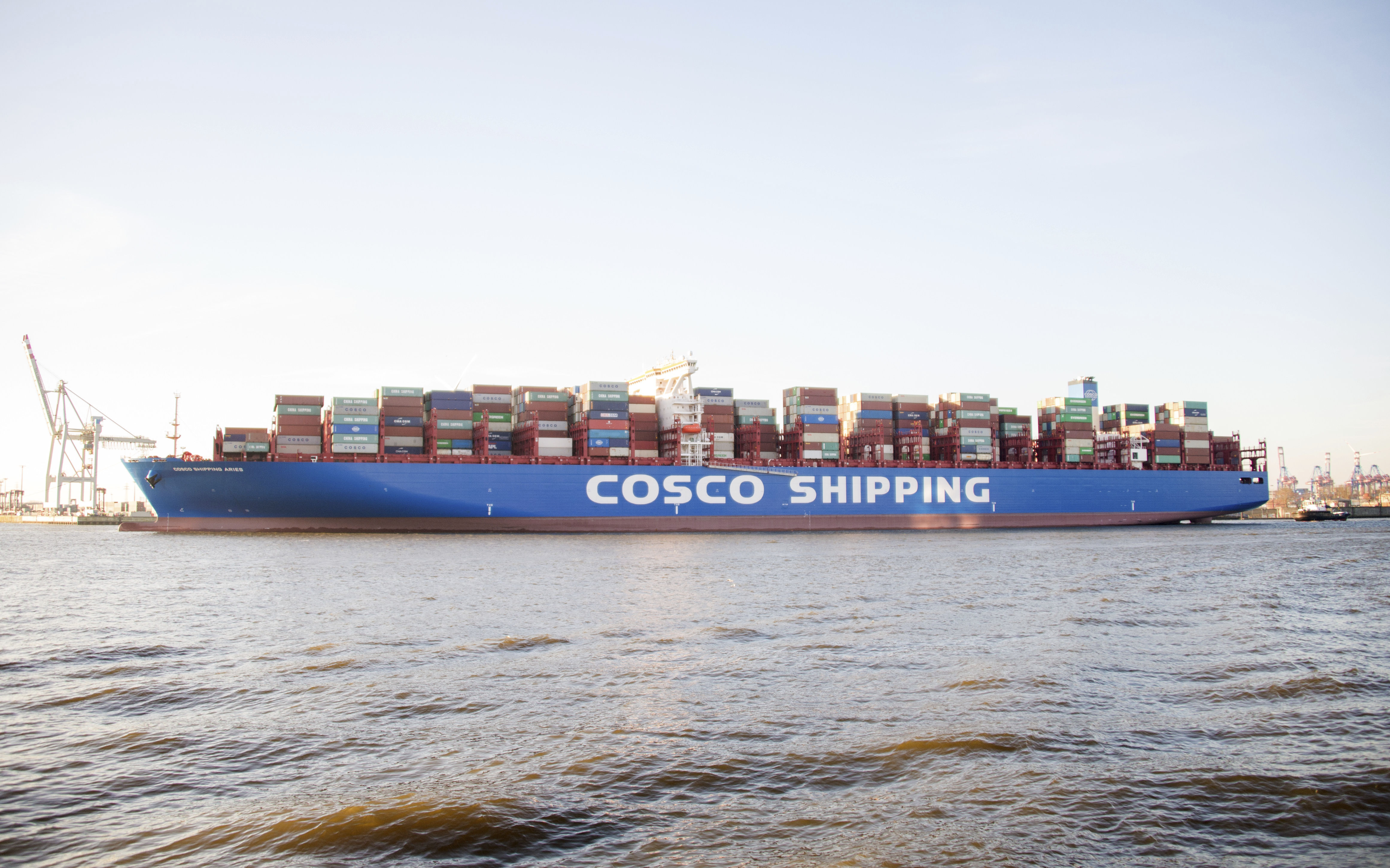 ▲▼中國遠洋運輸集團（Cosco shipping）。（圖／達志影像／美聯社）