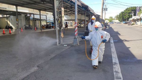 ▲▼高雄左營哈囉市場清消畫面。（圖／高雄市環保局提供）