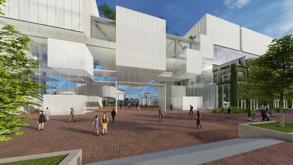 ▲「雲云之丘」今年3月確認由煙波國際觀光集團進行內部增建，今（28日）在新竹市長林智堅、煙波國際觀光集團執行長鄭君寰等人見證下舉行ROT案簽約儀式 。（圖／新竹市政府提供）