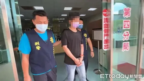 ▲台南市警四分局埋伏緝獲林姓毒販，起獲海洛因、安非他命、吸食器及子彈等物證。（圖／記者林悅翻攝，下同）