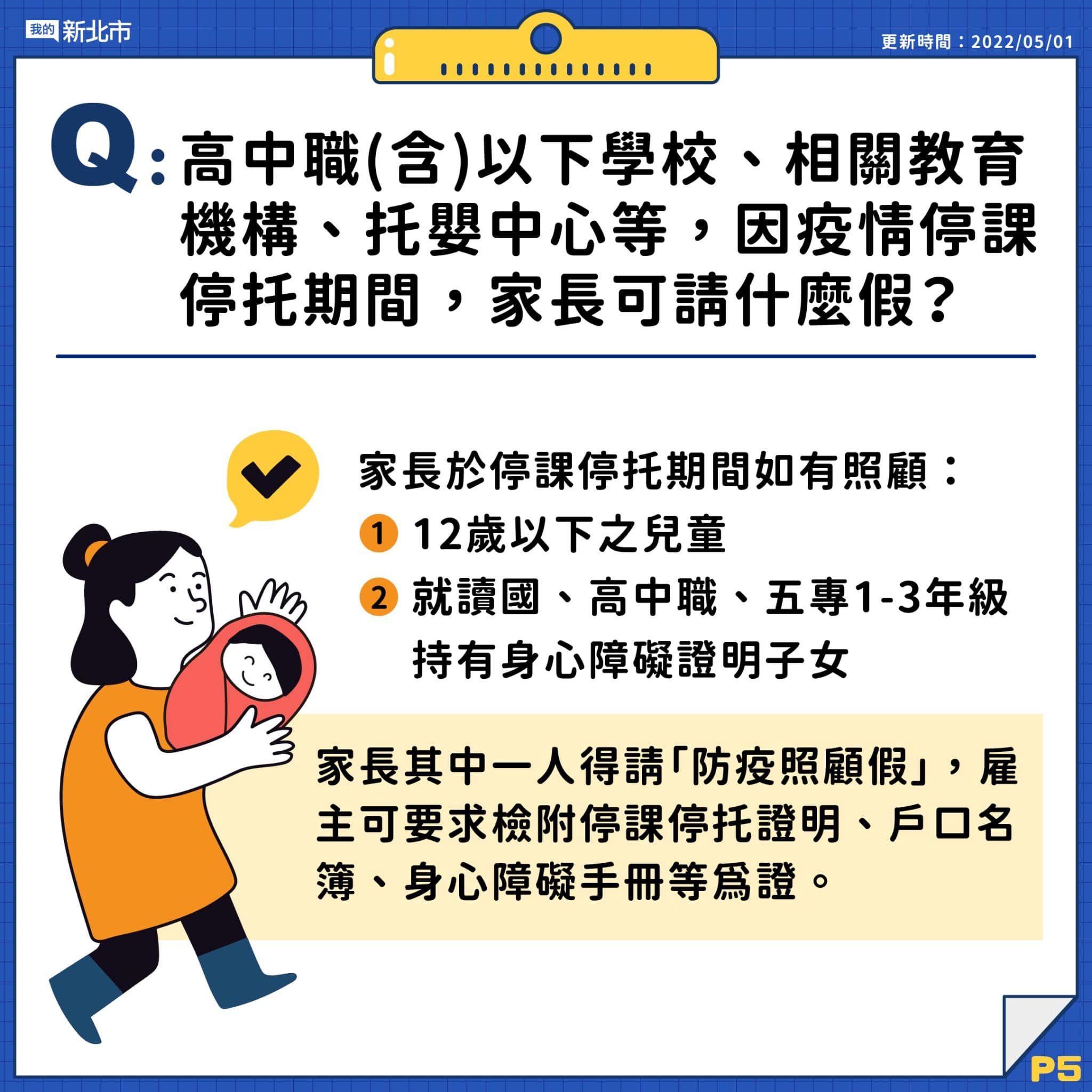 ▲▼新北市疫情相關請假規定。（圖／翻攝我的新北市臉書）