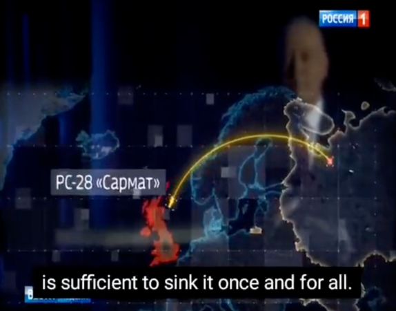 ▲▼「普丁喉舌」、俄羅斯知名主播齊索尤夫（Dmitry Kiselyov）宣稱要用「末日魚雷」波賽頓（Poseidon）摧毀英國。（圖／翻攝自推特）