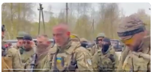 ▲▼以色列傭兵與亞速營並肩作戰的影片，在推特上瘋傳。（圖／翻攝自Twitter／Canadian Ukrainian Volunteer）