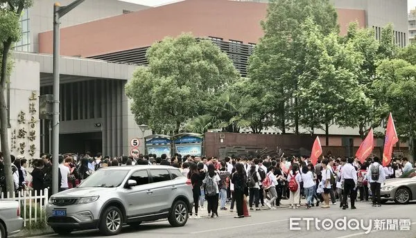 ▲以往大陸普通高校聯合招收華僑港澳台學生入學考試上海考點都設在上海音樂學院實驗學校。（圖／記者趙禕攝）