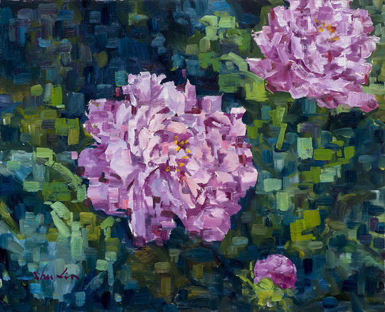 ▲▼陳淑玲個展「溫度調色盤」將於6/11-7/2在國泰世華藝術中心舉行。圖為陳淑玲創作《繁花似錦》。（圖／陳淑玲提供）