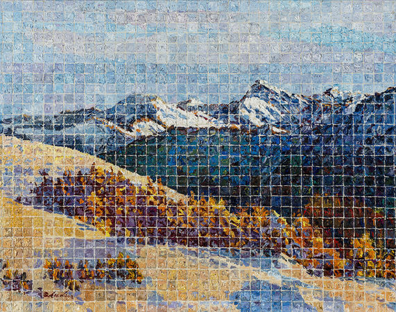 ▲▼陳淑玲個展「溫度調色盤」將於6/11-7/2在國泰世華藝術中心舉行。圖為陳淑玲創作《遙望》。（圖／陳淑玲提供）