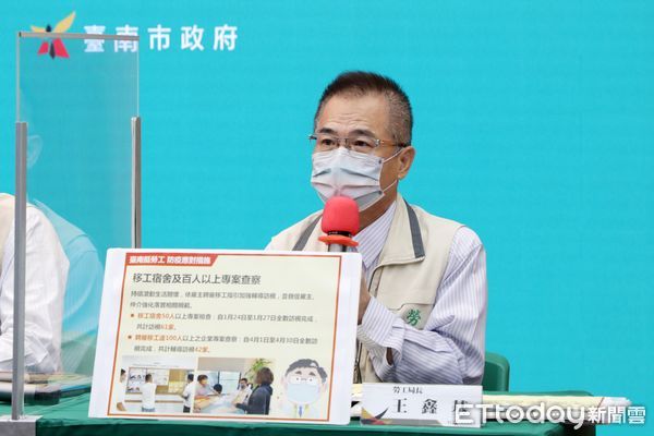 ▲台南市長黃偉哲公布5日台南新增確診個案847名，其中263例為無症狀感染，626名個案的密切接觸者在疫調中，市府為低收入戶提供免費快篩服務。（圖／記者林悅翻攝，下同）