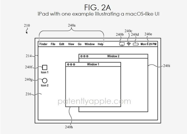 ▲蘋果新專利讓iPad搭載類似筆電的作業系統。（圖／取自9to5mac）