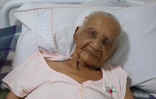 ▲▼巴西阿嬤瑪莉亞（Maria Gomes dos Reis）高齡112歲。（圖／翻攝自推特）