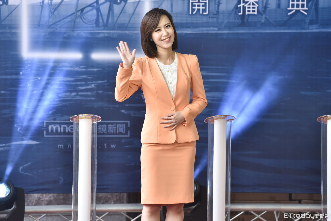 ▲▼鏡電視新聞台開播典禮,鏡新聞主播黃筱純。（圖／記者李毓康攝）