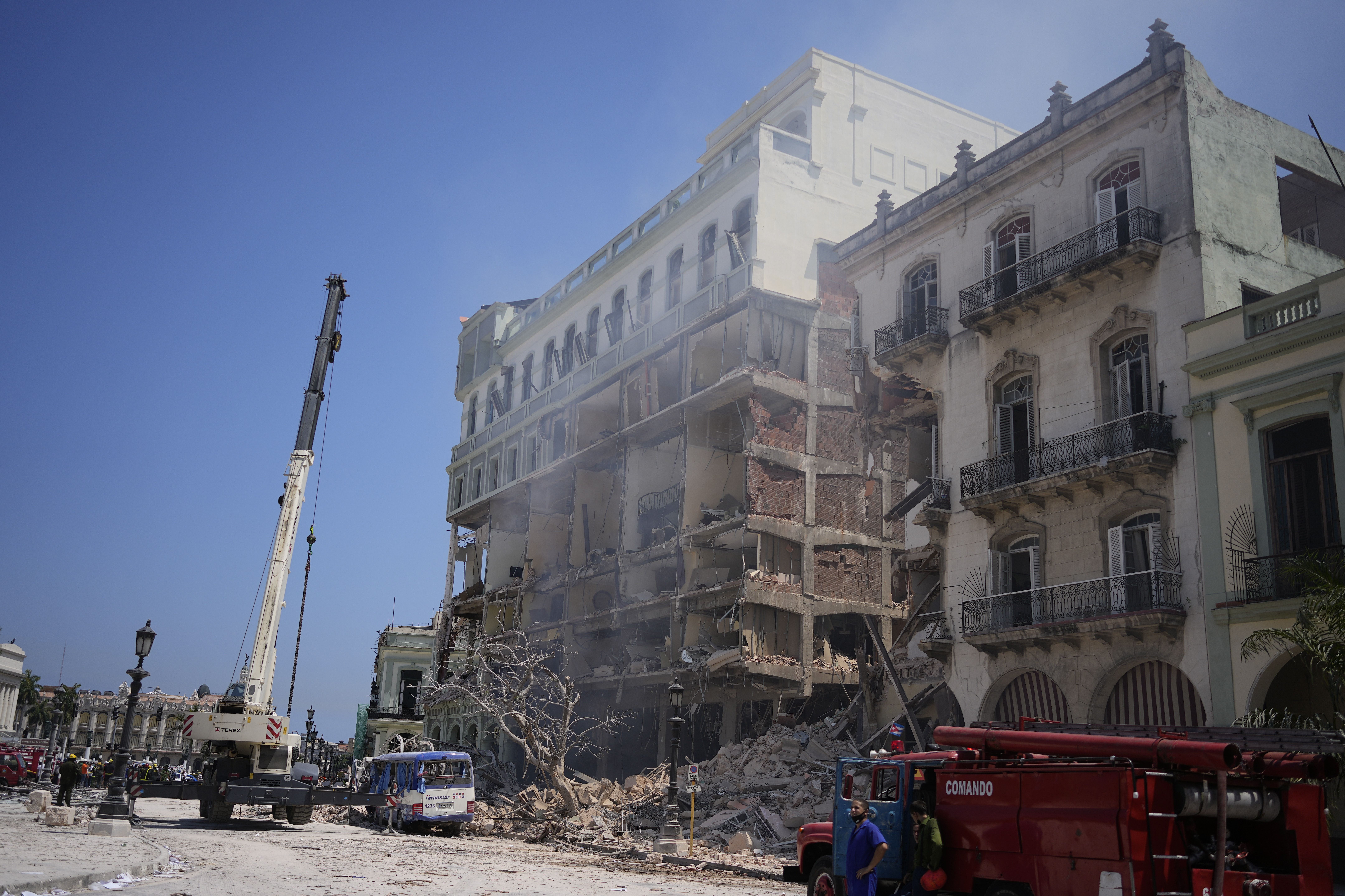 ▲▼古巴五星級飯店爆炸。（圖／達志影像／美聯社）