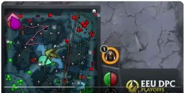 ▲▼俄羅斯電競選手在地圖上畫Z，害全隊遭到禁賽。（圖／翻攝自／twitter@KoTHunt）