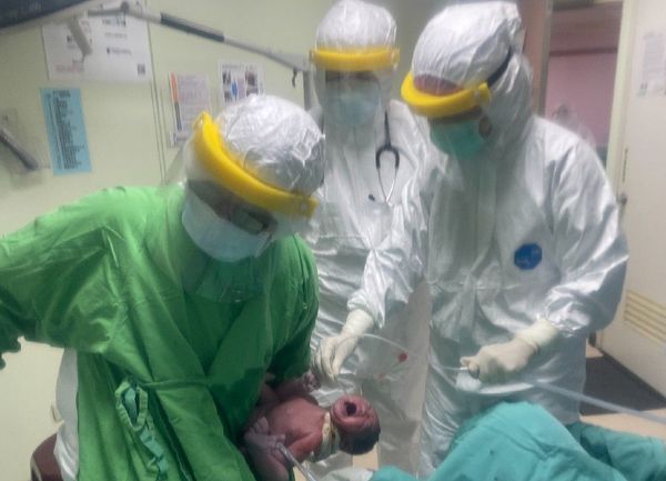 ▲▼部立台北醫院順利接生臍繞頸胎兒。（圖／部立台北醫院提供）