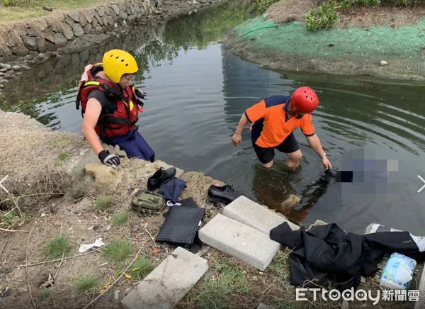 ▲▼ 台南今(8日)在中西區環河街發現一具浮屍。（圖／記者林悅翻攝）