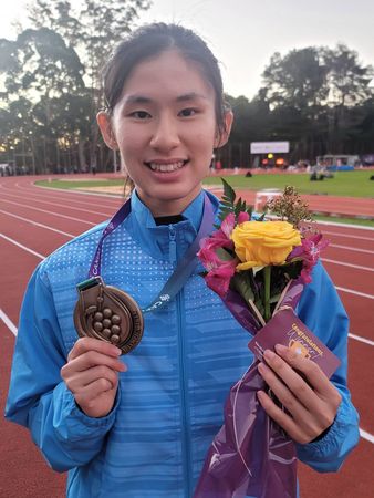 ▲許樂選手於女子100公尺準決賽打破世界聽障U20紀錄。（圖／中華奧會）