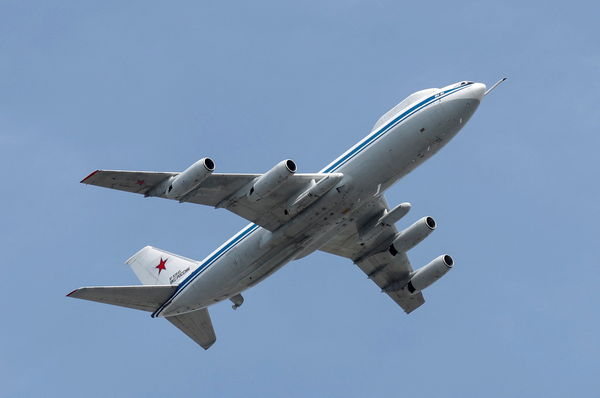 ▲▼「空中莫斯科」伊爾-80末日指揮機。（圖／路透社）